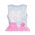 thumbnail image 4 of Robe de Demoiselle d'Honneur Rose à Sequins pour Filles 4 Ans, 4 of 6