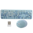 thumbnail image 2 of Ensemble Clavier et Souris Mignon pour Bureau, 104 Touches, Sensation Mécanique, Style Rétro de Machine à Écrire, Connexion USB, Compatible, 2 of 7