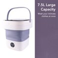 thumbnail image 3 of Portable Washing Machine, Foldable Washing Machine 7.5L Mini Washer Machine, Folding Bucket Washer with Soft Spin Dry and Drainage Pipe for Home Apartment Camping, 3 of 7