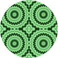 thumbnail image 1 of Ahgly Company Tapis de Zone Ronds d'Intérieur Lavables à la Machine, Style Transitionnel, Verts, 5 Pieds Rond, 1 of 7