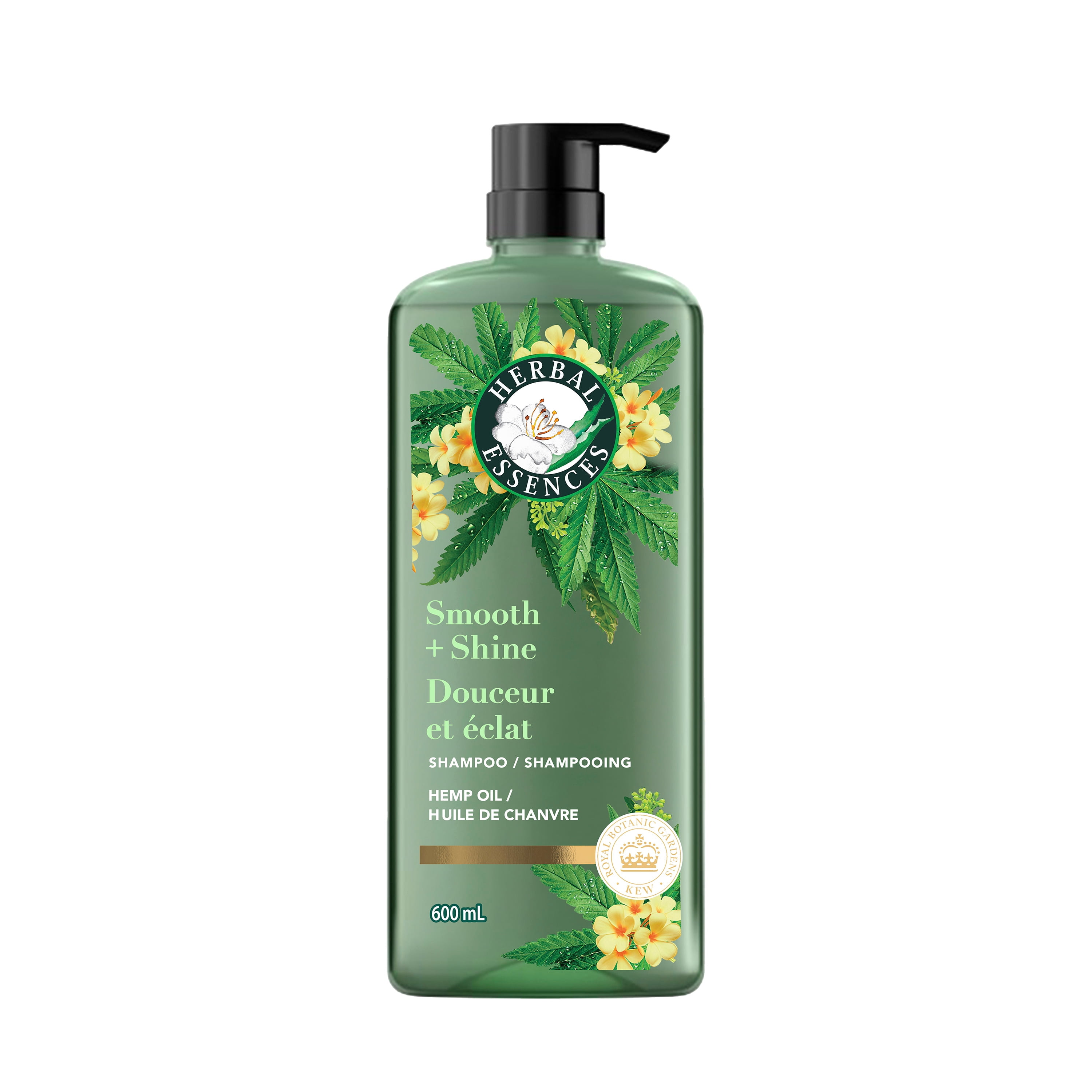 Herbal Essences Smooth + Shine Hemp Sulfate Free Shampoo, 600 mL