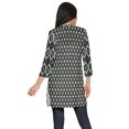 thumbnail image 3 of Moomaya Kurtis Courtes à Col Montant en Poly-Crêpe pour Femmes, Haut de Robe Imprimé, 3 of 5