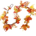thumbnail image 2 of Dvkptbk Plastic Simulation Pumpkin Rattan Faux Pumpkin Rattan Halloween Pains Decoration Pinecone Maple Leaf Pumpkin Rattan Christmas Holiday Hanging Decoration, 2 of 6