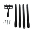 thumbnail image 2 of Garden Rake with Garden Hoe, Heavy Duty Weeding  Stirrup Hoe and Cultivator with Adjustable Handle, Stainless Steel Hula Hoe Garden Tool for Weeding, Loosening Soil, Planting, 2 of 8