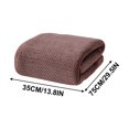thumbnail image 2 of Suncoda Washclo, Solid Color Pineapple Reseau High Density Fleece Marginal Bath Towel Adult Solid Color Enlarged Bath Towel Thickened Marginal Towel 35X75Cm, 2 of 4