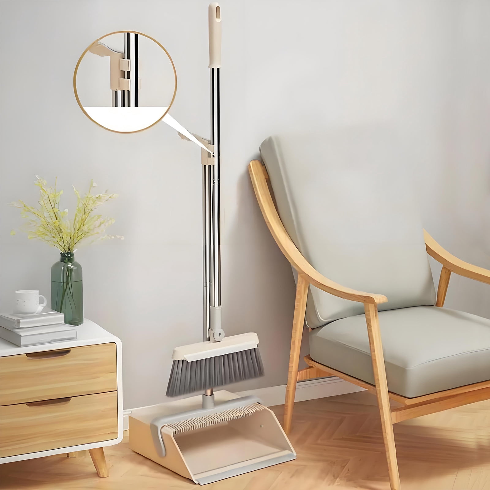 Chmadoxn Dorm Room Essentials, Brooms And Dustpan Set For Home Brooms And Dustpan Set Brooms Dustpan Set Brooms And Dustpan Combo For Office Stand Up Brooms And Dustpan portable broom