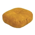 thumbnail image 1 of Maoww Coussin de Sol Rond Pouf Ottoman Décoratif Gris Adultes Intérieur pour Balcon Extérieur Léger Jaune, 1 of 6