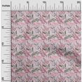 thumbnail image 2 of oneOone Popeline de Coton Sergé Rose Pâle Tissu Floral Tissu pour Robe Tissu Imprimé Tissu au Mètre 56 Pouces de Large, 2 of 5