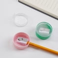thumbnail image 1 of Dvkptbk Round Mini Pencil Sharpener Color Transparent Hole Pencil Sharpener for Pupils Children Stationery Sharpener, 1 of 6