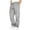 Grey, variant on CFLVAEK Big and Tall Men's Cargo Pants with Multi Pockets Loose Fit Drawstring Elastic Waist Cargo Pant Solid Color Wide Leg Casual Trousers White XXL