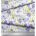 thumbnail image 2 of Soimoi Georgette Viscose Fabric Snowflake & Polar Bear Animal Decor Fabric Printed Yard 42 Inch Wide, 2 of 5
