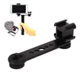 thumbnail image 4 of Cold Shoe Mount Adapter, Aluminium Alloy Multi Function 3 In 1 Stable Lightweight Microphone Mount Extenstion  For Monopod Black, 4 of 8