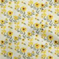 thumbnail image 1 of oneOone Silk Tabby Light Yellow Fabric Florals Sewing Craft Projects Fabric Prints By Yard 42 Inch Wide, 1 of 4