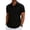 Black, variant on cfhntfmh Mens Hawaiian Linen Shirt Short Sleeve Button Collared T-Shirts Casual Summer Beach Vacation Tops Trendy Clothes