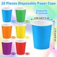 thumbnail image 3 of 10 Pieces 9oz Disposable Paper Cups Colorful Cups Paper Cups Disposable Cups for Party DIY Craft Holiday Use Drinking Cups 15 Colors, 3 of 4