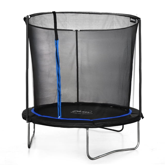Plum® 8ft Fun Trampoline & Enclosure - Blue