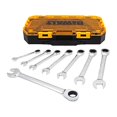 thumbnail image 1 of DEWALT Combination Ratcheting Wrench Set, 8-Piece SAE (DWMT74733), 1 of 3