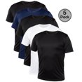 thumbnail image 1 of Blank Activewear Lot de 5 T-Shirts pour Hommes, Tissu de Performance à Séchage Rapide, 1 of 4