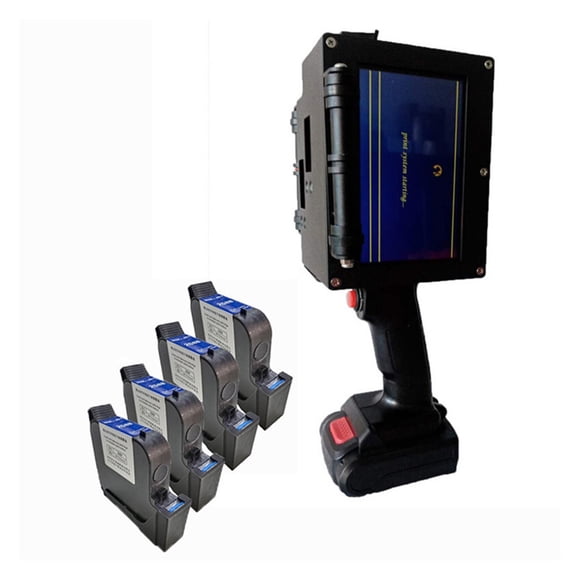 Handheld TIJ Printing Machine Print Height 50mm Variable Date Serial Number Logo Portable Handheld Inkjet Printer ,Excellent Scanning Performance