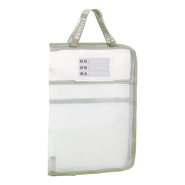SDNall Large Capacity Clear Tote Bag for Documents and Art, Durable Transparent Storage with Flat Opening and Sturdy Handles for Easy Portability
