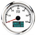 thumbnail image 1 of 3 in 1 Tachometer Gauge 8000/ 6000/ 4000 RPM 85mm Waterproof Tacho Meter LED Water Temp Oil Pressure Hour Meter For Boat Car ,Easy to Calibrate, 1 of 7