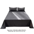 thumbnail image 3 of Deeceymbur Washed Cotton Solid Color Bedding Set 3 Piece Duvet Cover Fitted Sheet Pillowcases Soft Breathable, 3 of 6
