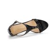 thumbnail image 4 of BLISSFUL STEP Women's T Strap Open Toe Stiletto Heel Sandals Black 10, 4 of 8