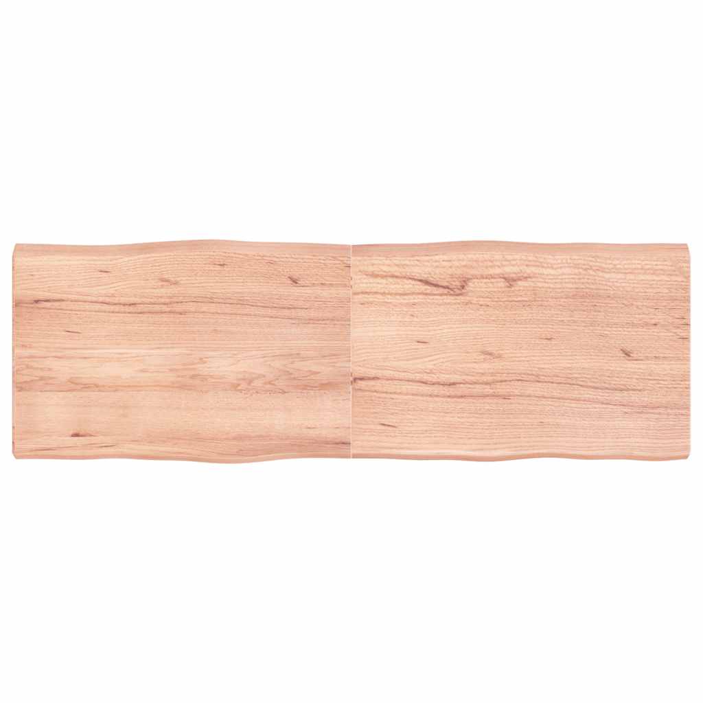 vidaXL Table Top Light Brown 180x60x(2-6)cm Treated Solid Wood Live Edge