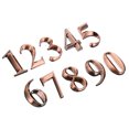 thumbnail image 1 of Unique Bargains House Numbers 3D Mailbox Numbers 0-9 for Outside, 10Pcs Large Numbers , Bronze, 1 of 7
