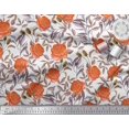 thumbnail image 2 of Soimoi Rayon Fabric Leaves & Rose Flower Decor Fabric Printed Yard 56 Inch Wide, 2 of 3