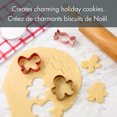 thumbnail image 4 of Holiday Time 3-Piece Stainless Steel Cookie Cutters, Gingerbread, Bow and Candy Shapes, 4 of 9
