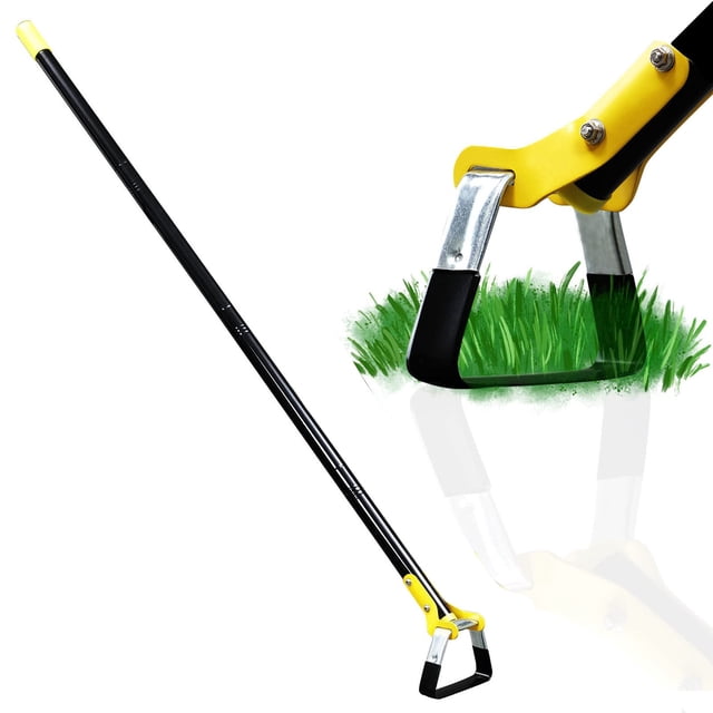 Amdohai Hoe Garden Tool Stainless Steel Garden Weeding Rring Loose Soil Gardening Long Handle Heavy Duty Adjustable Weeding Loop Stirrup