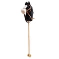 thumbnail image 4 of HILABEE Horse Riding Stick Pretend Play Wooden Pole for Children 3 Years+ Gift black with wheels, 4 of 9