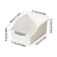 thumbnail image 3 of Wuztai Multi Functional Storage Box with Wheels, Large Capacity Plastic Storage Basket for Bathroom Kitchen, Home Organization Box with Pulley and Handle for Snacks Drinks, 3 of 6