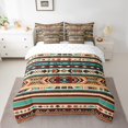 thumbnail image 2 of Western Comforter Set 7 Piece Bed in a Bag Twin,Geometric Aztec Bedding Sets,Southwestern Sheet Set with Comforter Exotic Tribal Arrow Bed Set,Geometry Triangle Western Room Decor, 2 of 6