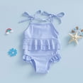 thumbnail image 2 of Girl Swimsuit Purple One Piece Swimsuits Quick Drying Teen Bathing Suits 3-6 Months, 2 of 4