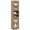 Natural, variant on Costway Bathroom Cabinet, Slim Floor Storage Cabinet with 2 Fluted Doors,4 Rubber Feet Natural