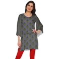 thumbnail image 1 of Moomaya Kurta Court Imprimé Kimono Tunique à Manches pour Femmes Tenue d'Été Kurti pour Dames, 1 of 5