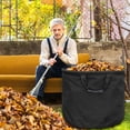 thumbnail image 3 of Sac à Feuilles de Jardin 33 Gallons, Sac à Déchets de Jardin en Toile avec Poignées en Caoutchouc, Cadre Élastique en PVC, Haute Capacité, Robuste, Grand. Adapté pour Rassembler des Feuilles d'Arbres, 3 of 7