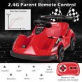 thumbnail image 3 of Gymax Kart à Pédales 6 V à Batterie pour Enfants, Voiture de Course à 4 Roues Télécommandée avec Pare-Chocs et Musique, Rouge, 3 of 9