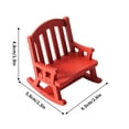 thumbnail image 2 of Vintage Christmas Decorations,Christmas Mini European Wooden Vintage Rocking Chair Small Cloth Doll Miniature Furniture Chair Props Pendant Model,Mini Christmas Ornaments, 2 of 6