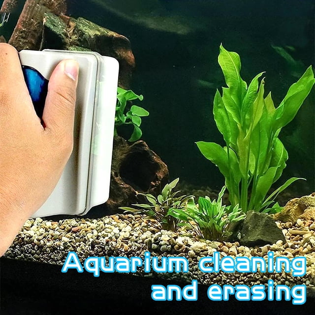 Vaidha Aquarium Fish Tank Magnetic Clean Brush Glass Scraper Cleaner Scrubbers