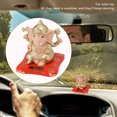thumbnail image 3 of Solar Powered Shaking Head Ornament, Symbolic Exquisite ABS Decorative Hindu Elephant God Statue Funny  For Home Garden Car Dashboard, 3 of 8