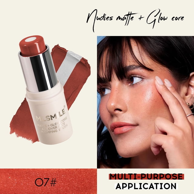 Summer Savings Clearance! Gspmoly Blush Makeup, Two Color Blush Sandwich Blush Sticklips and Cheeksnatural Makeup Holding Highlighting Gradual Rouge Blush Balm Cream Blush