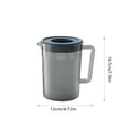 thumbnail image 3 of Uuiauoio Plastic Pitcher with Lid Large Capacity Mix Drinks Juice Container Mix Drinks Drinking Jug for Hot, Cold Lemonade Juice Beverage Jar Ice Tea Kettle, 3 of 6