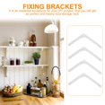 thumbnail image 4 of Miangastore 4pcs Stainless Steel Shelf Bracket Wall Mount Shelf Support Fixing Bracket L Shape Bracket, 4 of 8