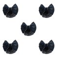 thumbnail image 1 of Decodeary Professional Hair Plate Mesh Pocket Practical Snood Net Elegant And Professional Gold rim - black 5Set, 1 of 6
