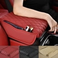 thumbnail image 2 of Auto-Mittelkonsolen-Armlehnenbox-Abdeckung, PU-Leder, Armlehnenmatte, 2 of 8