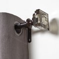 thumbnail image 3 of hometrends Acrylic Square 3/4" Bronze Drapery Rod Set, 3 of 3
