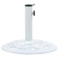 thumbnail image 1 of vidaXL Umbrella Base White 9 kg 40 cm Cast Iron, 1 of 5